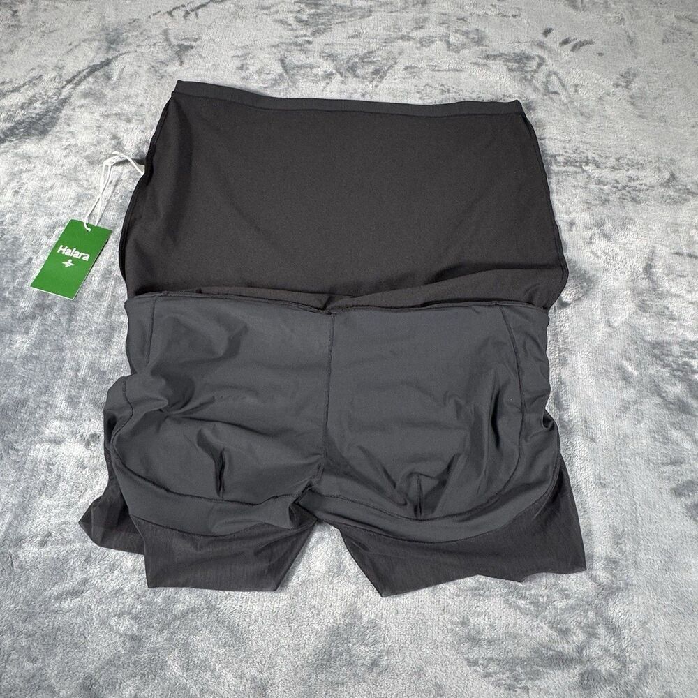 HALARA Sz XL Black Athleisure Play It My Way Skort Tennis Golf Mini Skirt Shorts - Picture 11 of 12